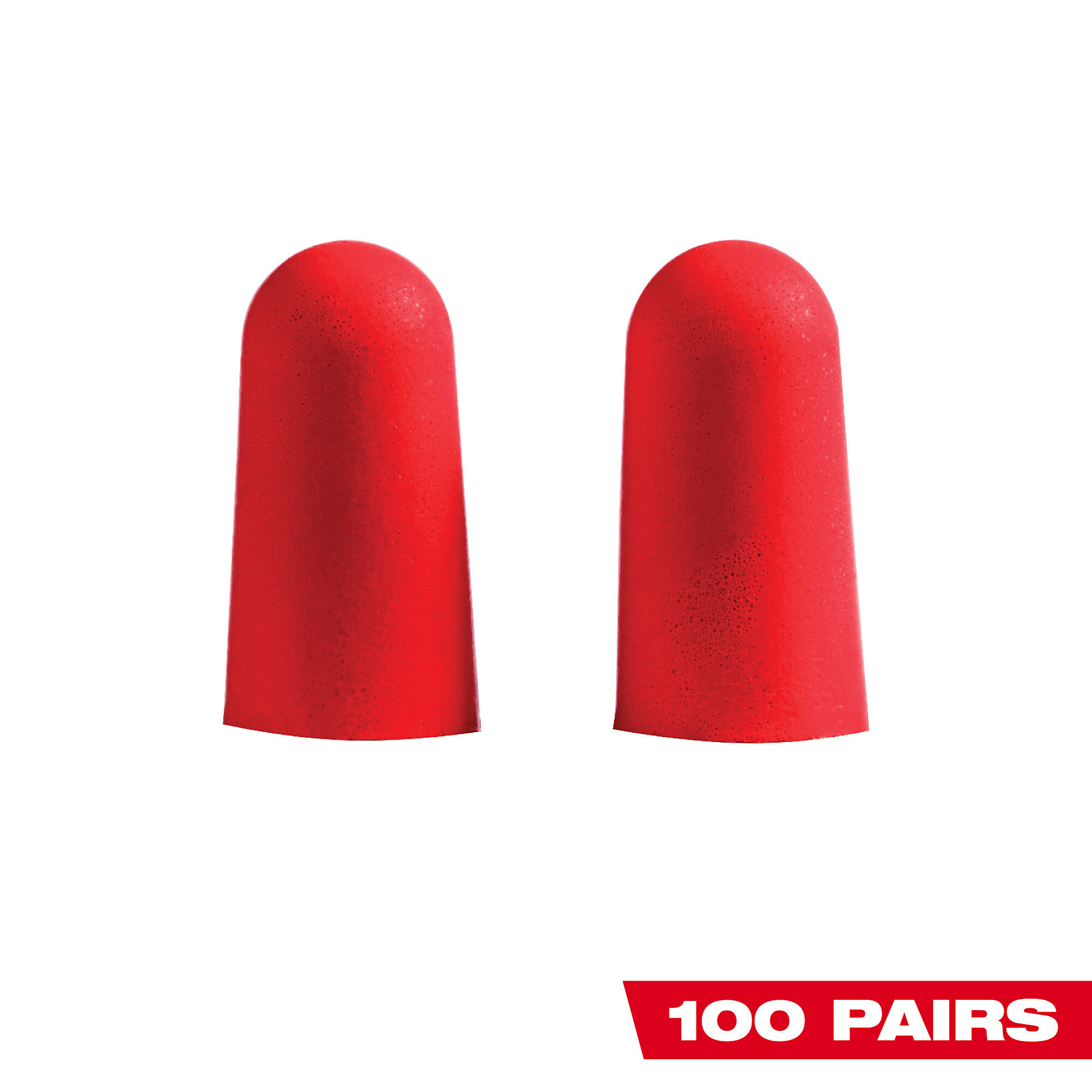 Milwaukee DISPOSABLE EARPLUGS, Noise Reduction Rating 32 dB, 100 Pairs Included, Model# 48-73-3005